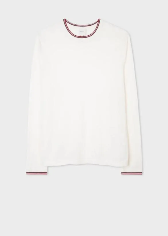 Paul Smith Sweaters Paul Smith and Manchester United 8211 Merino Sweater White 8211 Mens Paul Smith Sweaters Paul Smith and Manchester United 8211 Merino Sweater White 8211 Mens