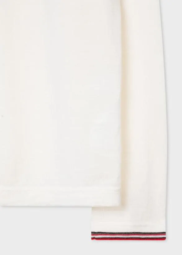 Paul Smith Sweaters Paul Smith and Manchester United 8211 Merino Sweater White 8211 Mens