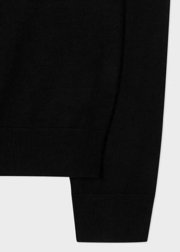Paul Smith Sweaters Washable Wool 039Artist Stripe039 Cardigan Black 8211 Mens