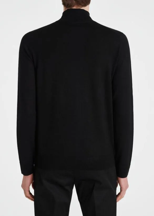 Paul Smith Sweaters Washable Wool 039Artist Stripe039 Cardigan Black 8211 Mens