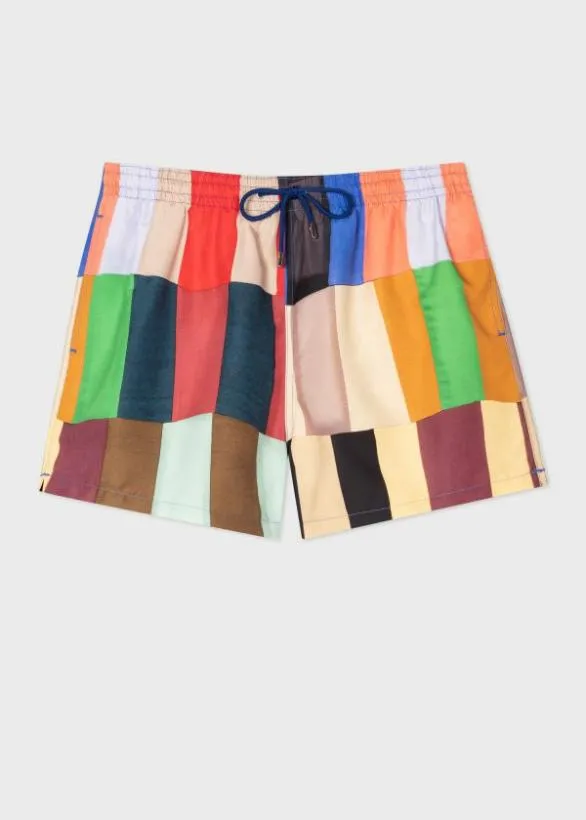 Paul Smith Swimwear 039Overlapping Check039 Swim Shorts Multicolour 8211 Mens