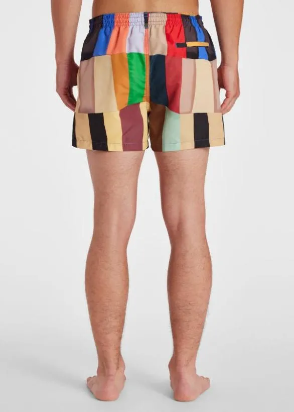 Paul Smith Swimwear 039Overlapping Check039 Swim Shorts Multicolour 8211 Mens