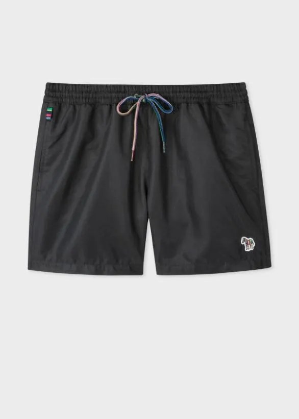 Paul Smith Swimwear 039Zebra039 Logo Swim Shorts Black 8211 Mens