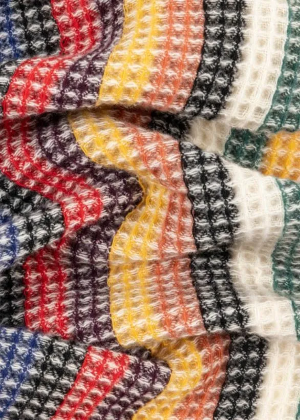 Paul Smith Tailoring Basketweave CashmereBlend Scarf Signature Stripe 8211 Mens