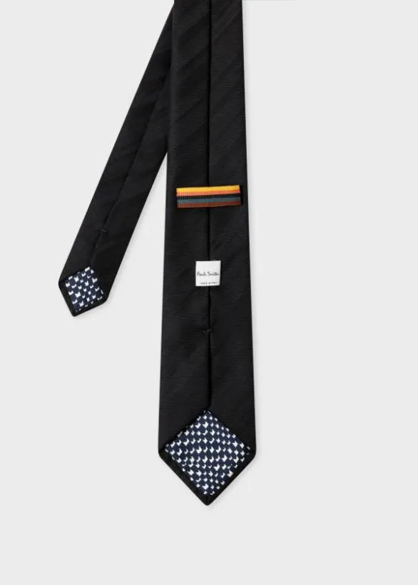 Paul Smith Tailoring Wool 039Shadow Stripe039 Tie Black 8211 Mens
