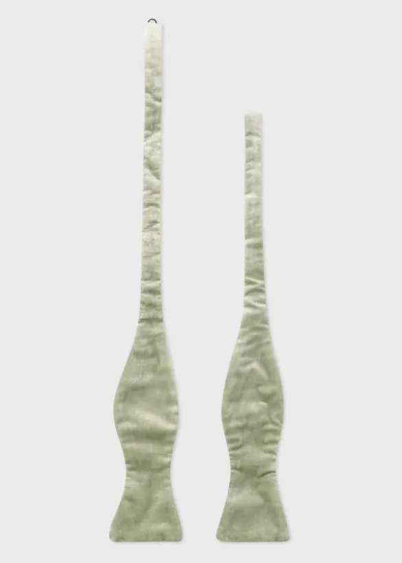 Paul Smith Ties Velvet SelfTie Bow Tie Pistachio 8211 Mens
