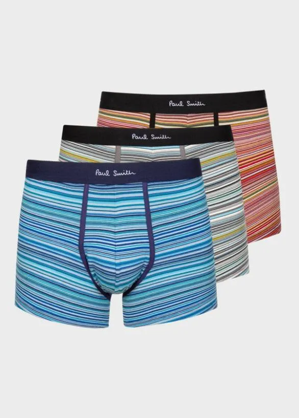 Paul Smith Underwear 039Signature Stripe039 Long Boxer Briefs Three Pack Signature Stripe 8211 Mens Paul Smith Underwear 039Signature Stripe039 Long Boxer Briefs Three Pack Signature Stripe 8211 Mens
