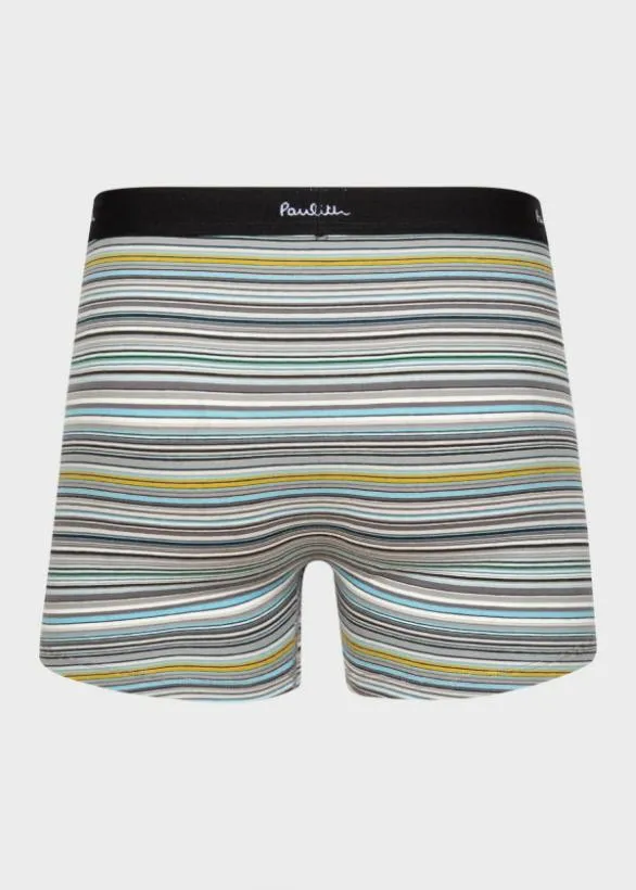 Paul Smith Underwear 039Signature Stripe039 Long Boxer Briefs Three Pack Signature Stripe 8211 Mens