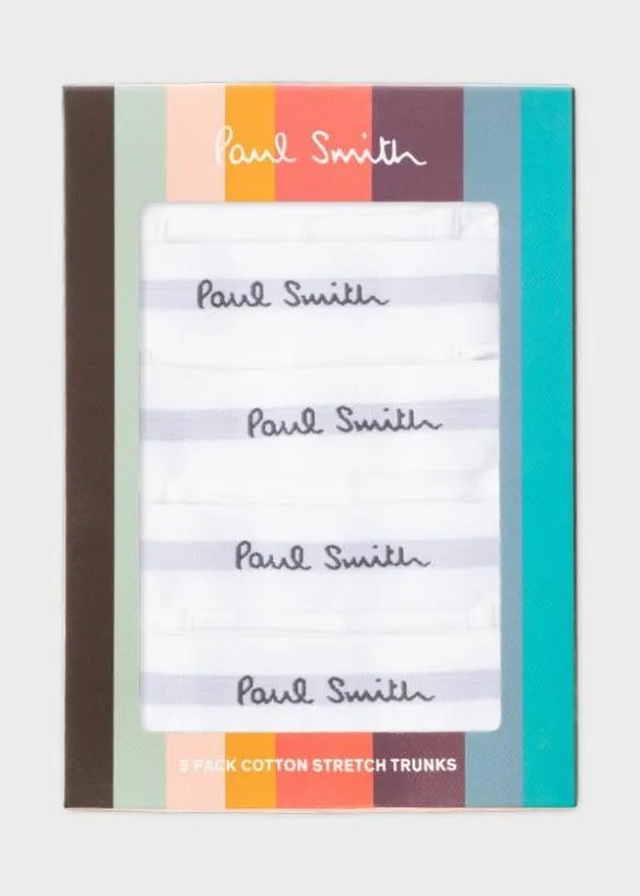 Paul Smith Underwear Boxer Shorts Five Pack White 8211 Mens