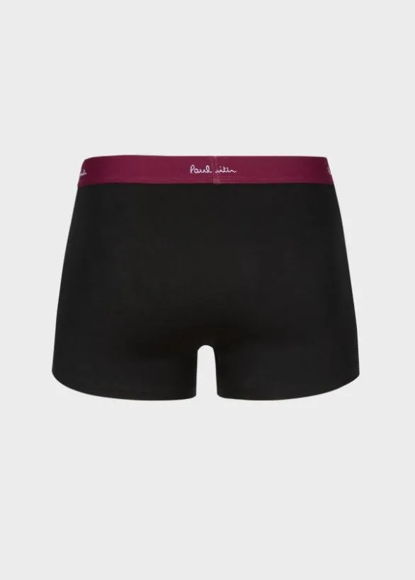 Paul Smith Underwear Contrast Waistband Boxer Briefs Three Pack Black 8211 Mens