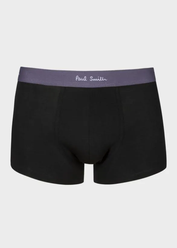 Paul Smith Underwear Contrast Waistband Boxer Briefs Three Pack Black 8211 Mens