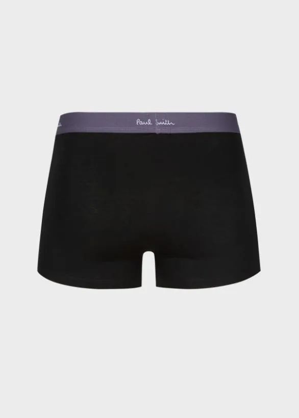 Paul Smith Underwear Contrast Waistband Boxer Briefs Three Pack Black 8211 Mens