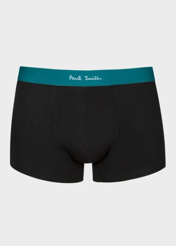 Paul Smith Underwear Contrast Waistband Boxer Briefs Three Pack Black 8211 Mens