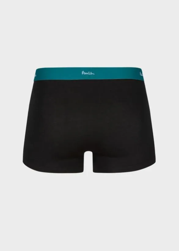 Paul Smith Underwear Contrast Waistband Boxer Briefs Three Pack Black 8211 Mens