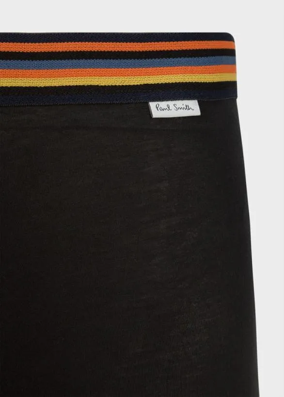Paul Smith Underwear FourButton Boxer Briefs With 039Artist Stripe039 Waistband Black 8211 Mens Paul Smith Underwear FourButton Boxer Briefs With 039Artist Stripe039 Waistband Black 8211 Mens