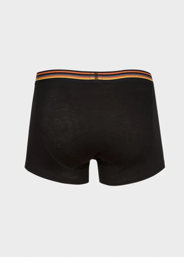 Paul Smith Underwear FourButton Boxer Briefs With 039Artist Stripe039 Waistband Black 8211 Mens