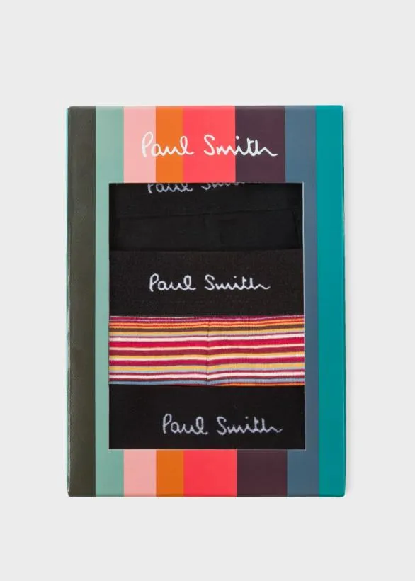 Paul Smith Underwear Mixed Stripe Boxer Briefs Three Pack Signature Stripe 8211 Mens
