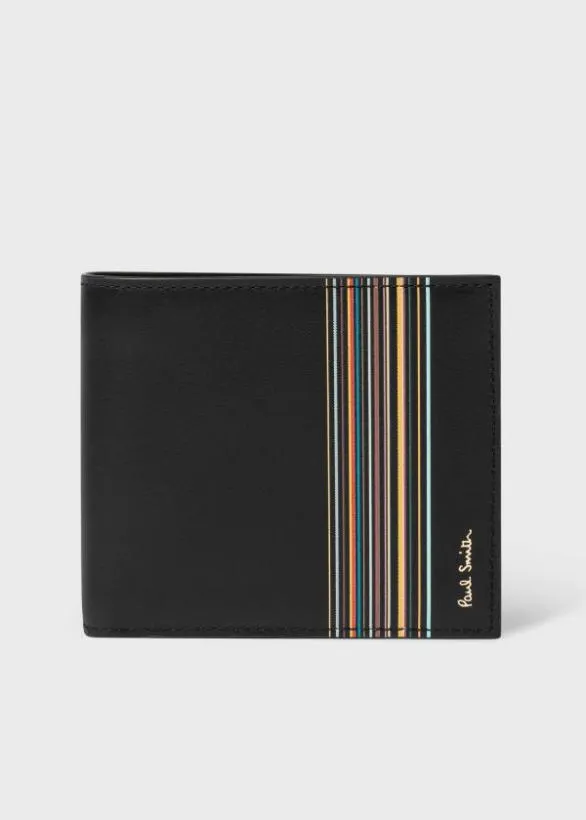Paul Smith Wallets 039Signature Stripe Block039 Billfold And Coin Wallet Black 8211 Mens Paul Smith Wallets 039Signature Stripe Block039 Billfold And Coin Wallet Black 8211 Mens