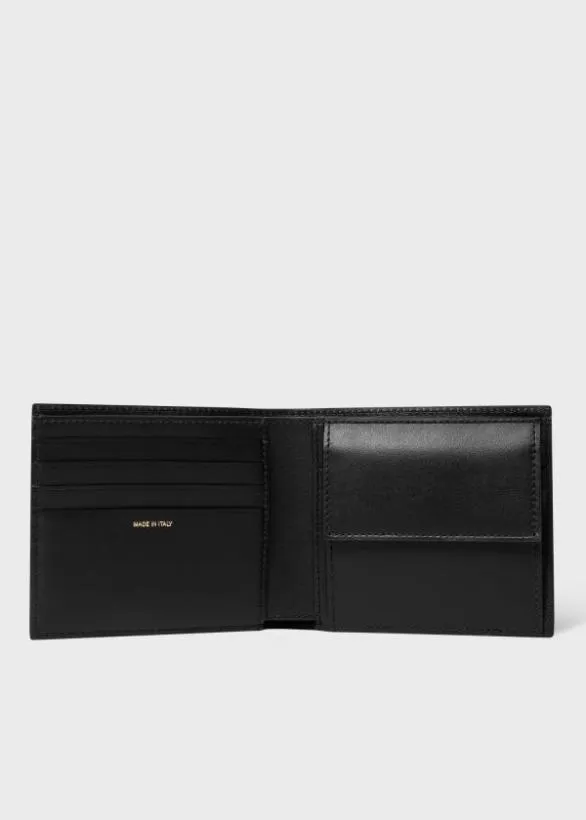 Paul Smith Wallets 039Signature Stripe Block039 Billfold And Coin Wallet Black 8211 Mens