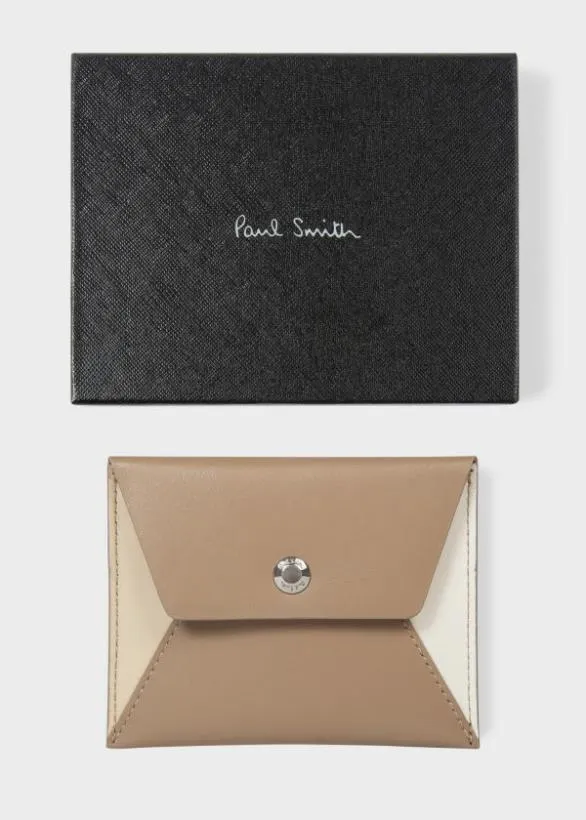 Paul Smith Wallets Envelope Credit Card Wallet Ecru 8211 Mens