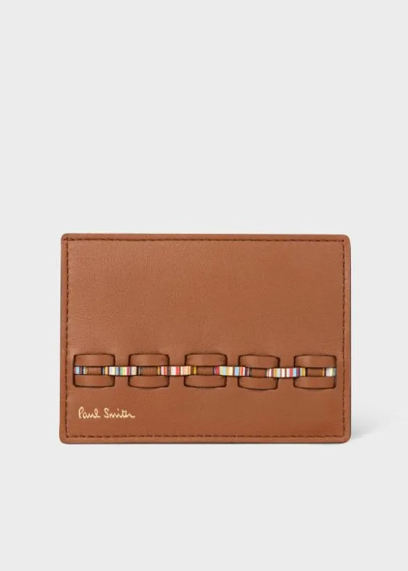 Paul Smith Wallets Woven Front Calf Leather Credit Card Holder Brown 8211 Mens Paul Smith Wallets Woven Front Calf Leather Credit Card Holder Brown 8211 Mens