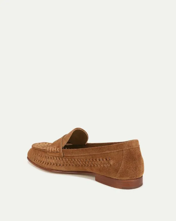 Penny Woven Suede Loafer Hazelwood Women Veronica Beard Shoes Penny Woven Suede Loafer Hazelwood Women Veronica Beard Shoes