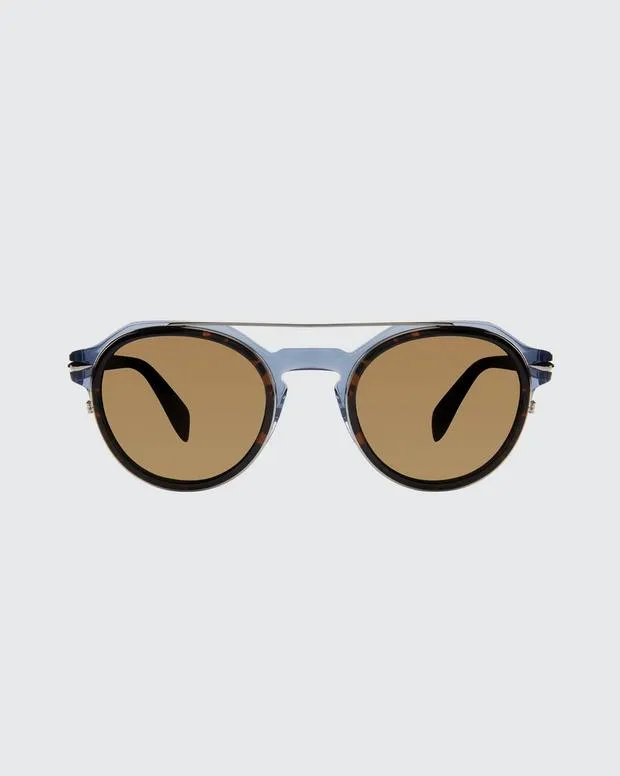rag and bone Raine BlackHavanaHavana Blue WomenMen SunglassesScarves