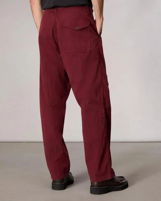 rag and bone Samson CottonBlend Cargo Pant GravelMaroon Men Pants
