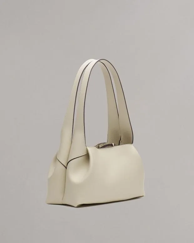 rag and bone Slade Calf Leather Shoulder Bag Antique WhiteBlackCognac Women Handbags