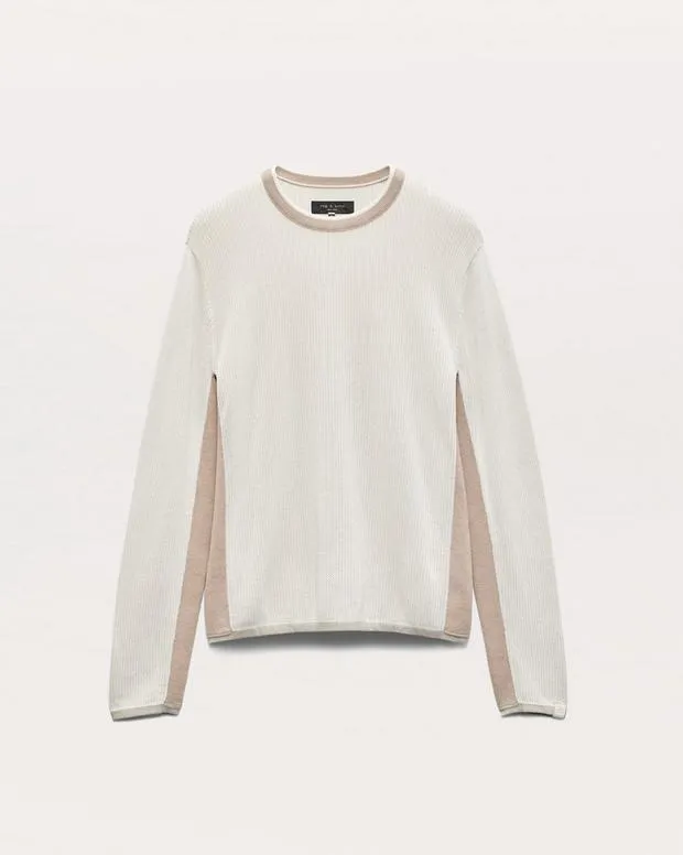 rag and bone Sweaters Men Harvey Crewneck Sweater Light Beige