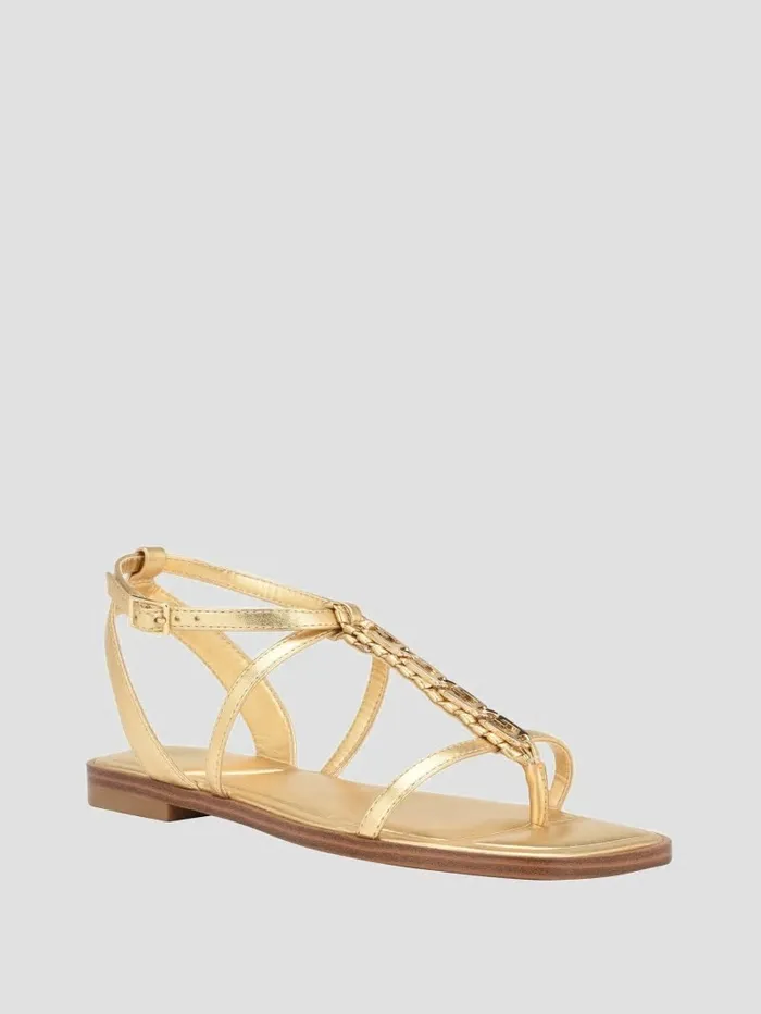 Raima GLink Chain Sandals Gold Women Sandals GUESS