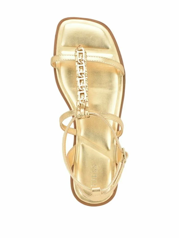 Raima GLink Chain Sandals Gold Women Sandals GUESS