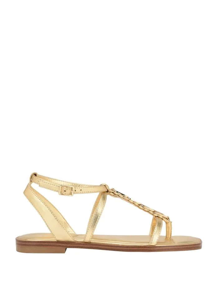 Raima GLink Chain Sandals Gold Women Sandals GUESS