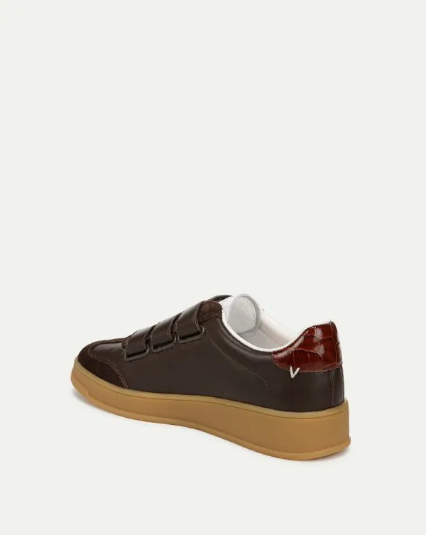 Reagan Velcro Sneaker Espressoandwhite Women Veronica Beard Shoes