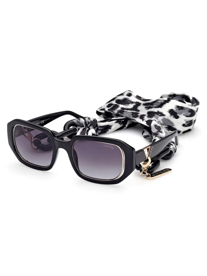Rectangle Sunglasses Silver Sunglasses GUESS Women