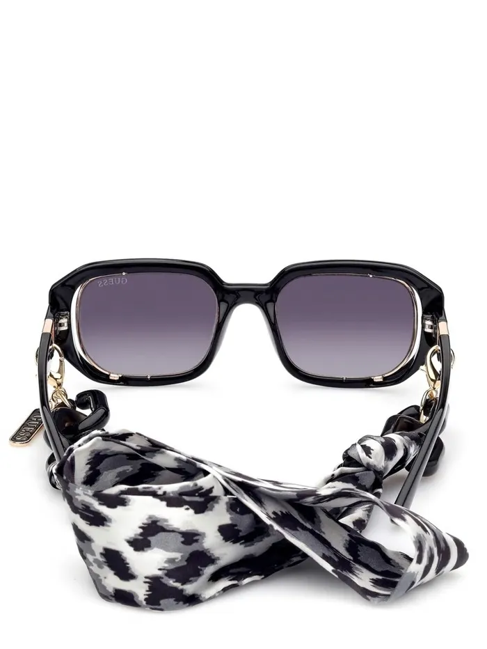Rectangle Sunglasses Silver Sunglasses GUESS Women