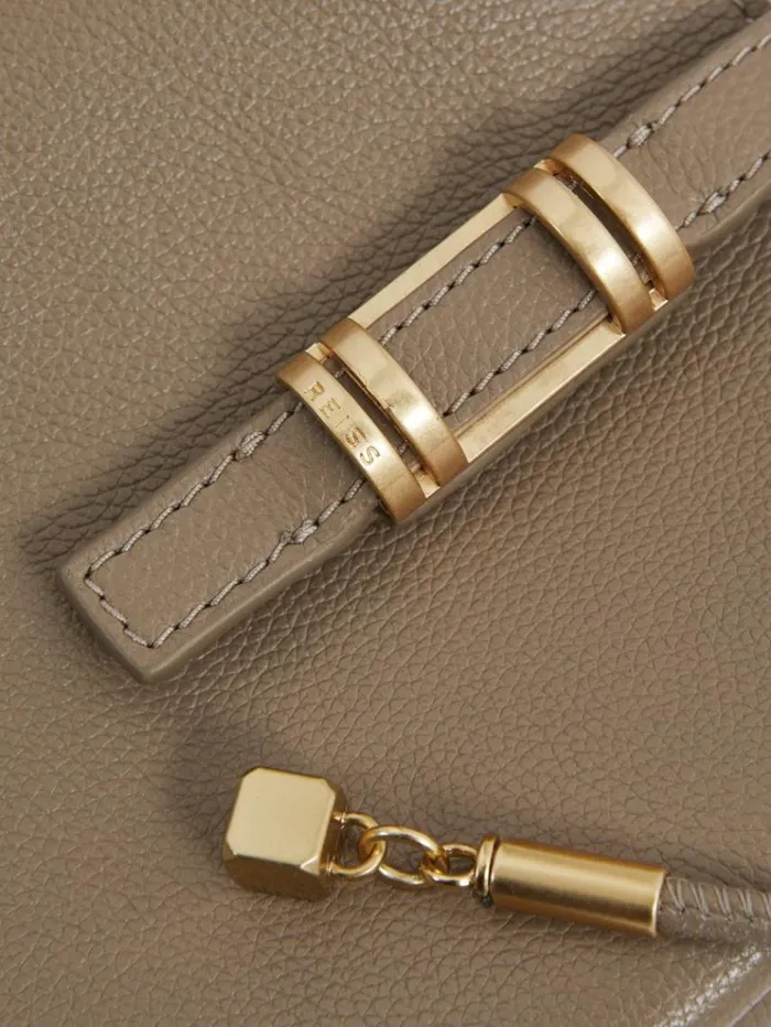 REISS Bags and Purses Women Leather Phone Holder Taupe