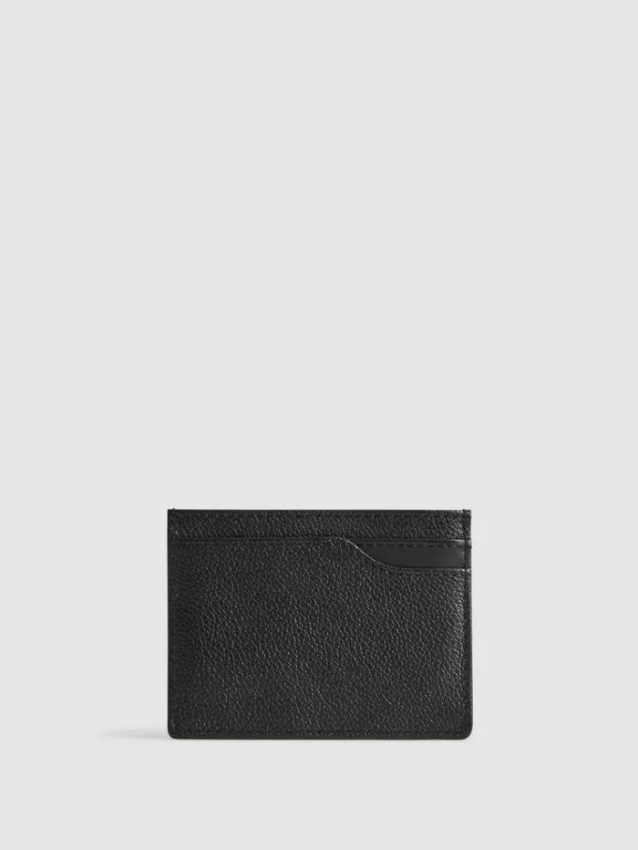 REISS Bags Men Leather Card Holder Black