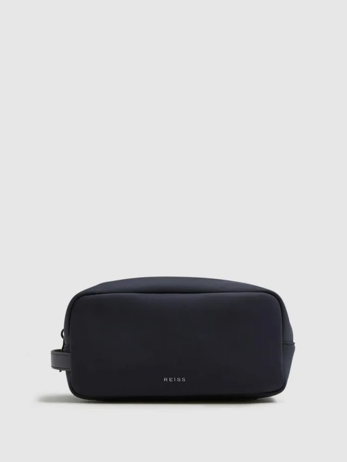 REISS Bags Men Neoprene Wash Bag Dark Navy