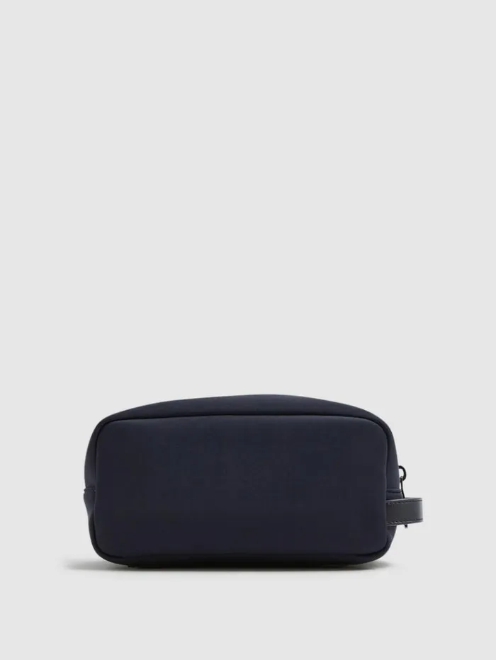 REISS Bags Men Neoprene Wash Bag Dark Navy