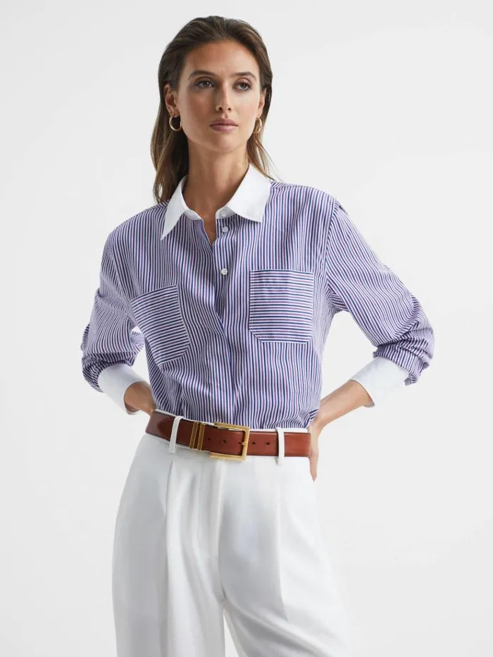 REISS Belts Women Leather Belt Tan