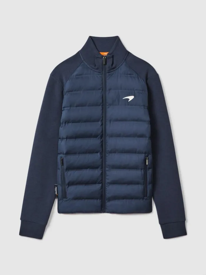 REISS Coats and Jackets Men McLaren F1 Hybrid Quilt And Jersey Jacket Airforce Blue