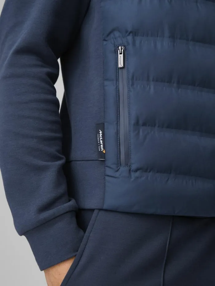 REISS Coats and Jackets Men McLaren F1 Hybrid Quilt And Jersey Jacket Airforce Blue