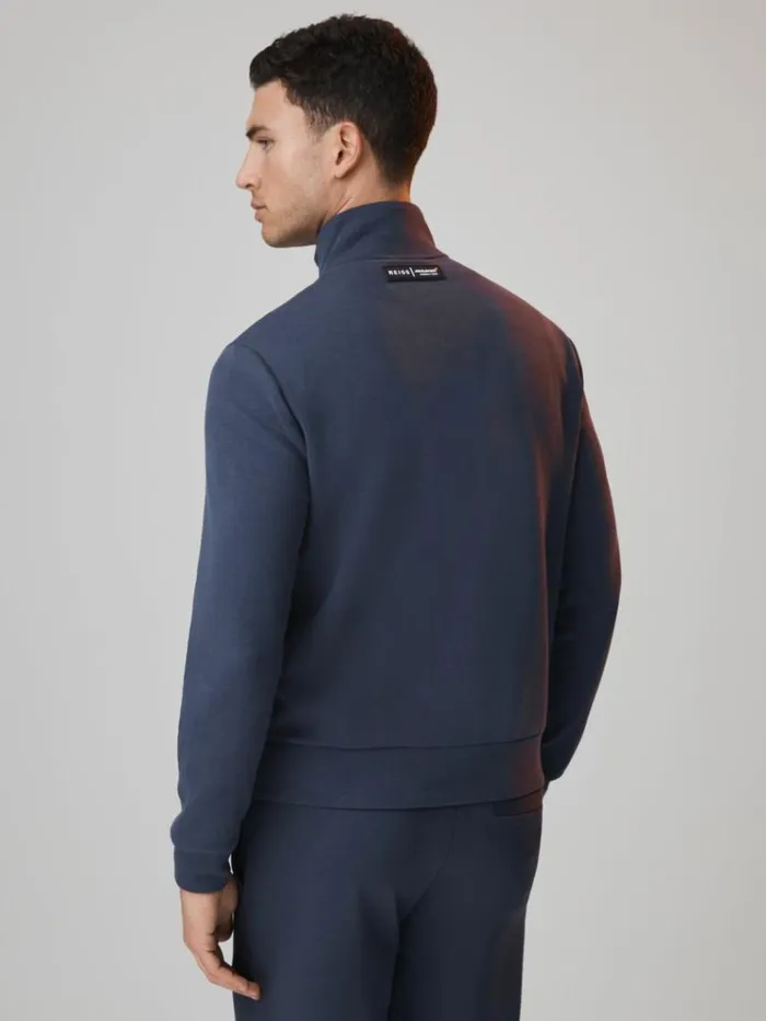 REISS Coats and Jackets Men McLaren F1 Hybrid Quilt And Jersey Jacket Airforce Blue