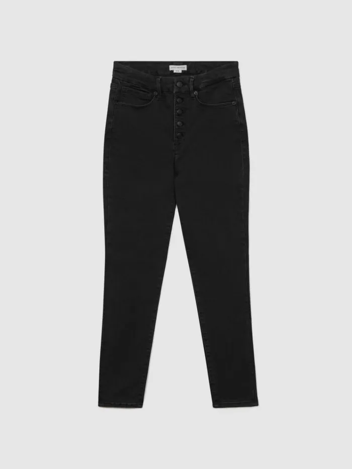 REISS Denim Women Good American Always Fits Skinny Jeans Black