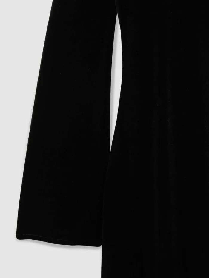 REISS Dresses Women Code OpenBack Velvet Mini Dress Black