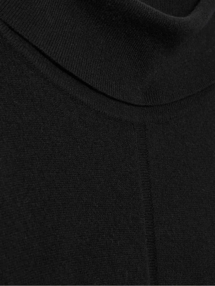 REISS Dresses Women Wool Blend Blouson Sleeve Midi Dress Black