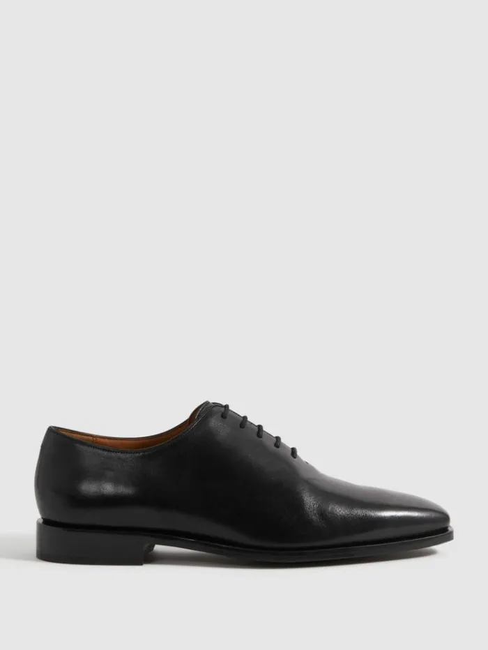 REISS Formal Shoes Men Leather LaceUp Shoes Black