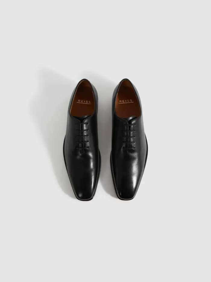 REISS Formal Shoes Men Leather LaceUp Shoes Black