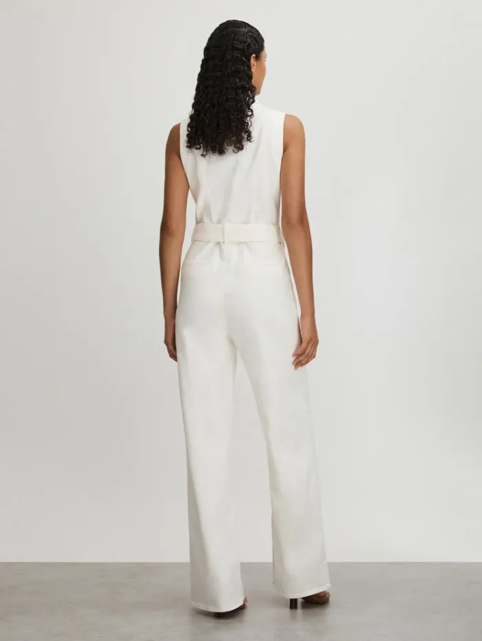 REISS Jumpsuits and Rompers Women Paige Denim Jumpsuit Ecru